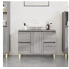 Image de Meuble d évier sonoma gris 80x33x60 cm bois d ingénierie