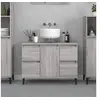 Image de Meuble d'évier sonoma gris 80x33x60 cm bois d'ingénierie821282