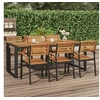 Image de Table de jardin et pieds en forme de U 200x90x75 cm bois acacia