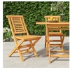 Image de Chaises de jardin pliantes lot de 2 47x63x90cm bois massif teck362755