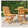 Image de Chaises de jardin pliantes 2 pcs 47x47x89 cm bois massif teck 362757