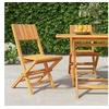 Image de Chaises de jardin pliantes 2 pcs 47x61x90 cm bois massif teck 362759