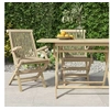 Image de Chaises de jardin pliantes lot de 2 gris 56x61x89cm bois teck