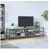 Image de Tv-meubel 200x30x50 cm bewerkt hout metaal grijs sonoma eiken826762