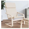 Image de Chaise de relaxation Crème Tissu