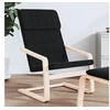 Image de Chaise de relaxation Noir Tissu