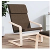 Image de Chaise de relaxation Marron foncé Tissu