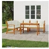 Image de 5-delige Tuinset met kussens massief acaciahout3154966