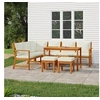 Image de 7-delige Tuinset met kussens massief acaciahout3154968