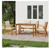 Image de Ensemble à manger de jardin 4 pcs coussins Bois acacia, ensemble de salle à manger, ensemble de salle à manger 3154978