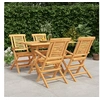 Image de 5-delige Tuinset massief teakhout3155001