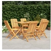 Image de 7-delige Tuinset massief teakhout3155004