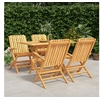 Image de 5-delige Tuinset massief teakhout3155005