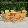 Image de 7-delige Tuinset massief teakhout3155006