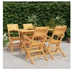 Image de Ensemble à Dîner de Jardin 5 pcs, Ensemble à Manger avec Table et Chaise, Ensemble de Salon, Meubles de Terrasse, 3155009
