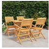 Image de 5-delige Tuinset massief teakhout3155013