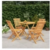 Image de 5-delige Tuinset massief teakhout3155016