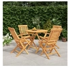 Image de 5-delige Tuinset massief teakhout3155017