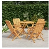 Image de 5-delige Tuinset massief teakhout3155019