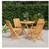 Image de 5-delige Tuinset massief teakhout3155027