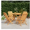 Image de 5-delige Tuinset massief teakhout3155028