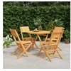 Image de 5-delige Tuinset massief teakhout3155029
