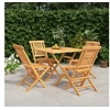 Image de 5-delige Tuinset massief teakhout3155034