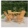 Image de 5-delige Tuinset massief teakhout3155035