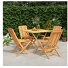 Image de 5-delige Tuinset massief teakhout3155036