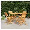 Image de 5-delige Tuinset massief teakhout3155038