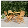 Image de 5-delige Tuinset massief teakhout3155040