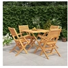 Image de 5-delige Tuinset massief teakhout3155041