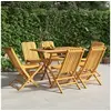 Image de Chaises de jardin pliantes lot de 6 47x47x89cm bois massif teck3155053