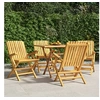 Image de Chaises de jardin pliantes lot de 4 61x67x90cm bois massif teck3155055
