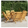 Image de Chaises de jardin pliantes lot de 6 61x67x90cm bois massif teck3155056