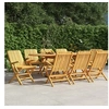 Image de Chaises de jardin pliantes lot de 8 61x67x90cm bois massif teck3155057