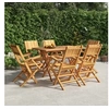 Image de Chaises de jardin pliantes 6 pcs 55x61x90 cm bois massif teck 3155062