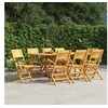 Image de Chaises de jardin pliantes 8 pcs 55x61x90 cm bois massif teck 3155063