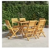 Image de Chaises de jardin pliantes lot de 6 47x62x90cm bois massif teck3155065