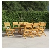 Image de Chaises de jardin pliantes lot de 8 47x62x90cm bois massif teck