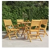 Image de Chaises de jardin pliantes lot de 4 55x62x90cm bois massif teck3155067