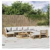 Image de Salon de jardin modulable Bambou 10 personnes 11 pieces