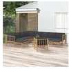 Image de Salon de jardin modulable bambou gris 7 pieces 1 personnes