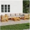 Image de Salon de Jardin avec Coussins 7 pcs, Canapés avec Dossier, Ensemble de Meubles avec Table Basse Patio Terrasse, 3155305