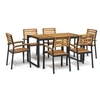 Image de Ensemble à manger de jardin 7 pcs bois d'acacia solide et métal 3155407
