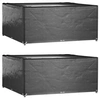 Image de Housses de salon de jardin 2 pcs 16 oillets 205x205x90 cm carré 3155350