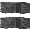 Image de Ensembles canapés, fauteuils et tables de jardin polyethylene noir 2 pieces
