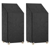 Image de Housses de chaise de jardin 2 pcs 8 oillets 65x65x110-150 cm PE 3155387