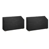 Image de Housses de banc de jardin 2 pcs 12 oillets 210x70x70-88 cm PE 3155392