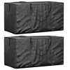 Image de Opbergtassen tuinkussens 2 st 150x75x75 cm polyetheen zwart3155397